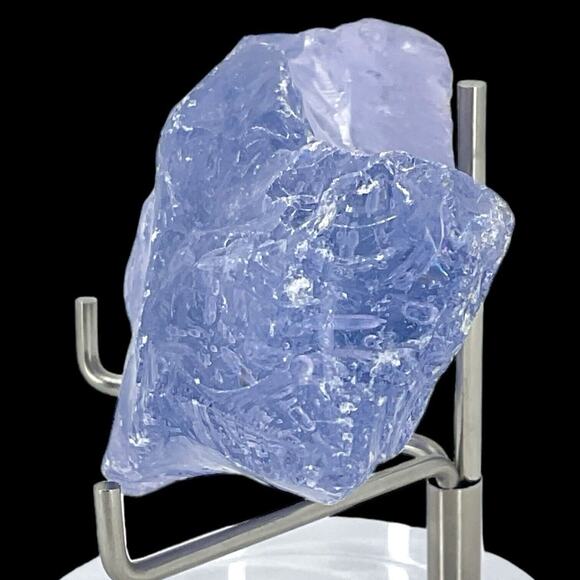 Lavender Art Glass Cullet Glowing Translucent Manganese Slag Glass #4GL165 - Picture 3 of 7